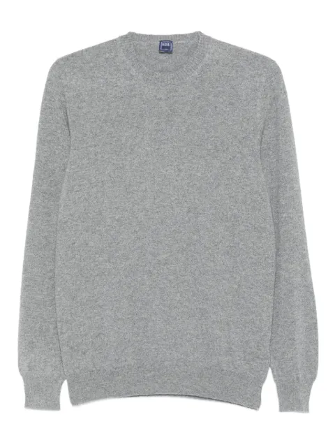 Fedeli round-neck cashmere sweater Grey MU006476
