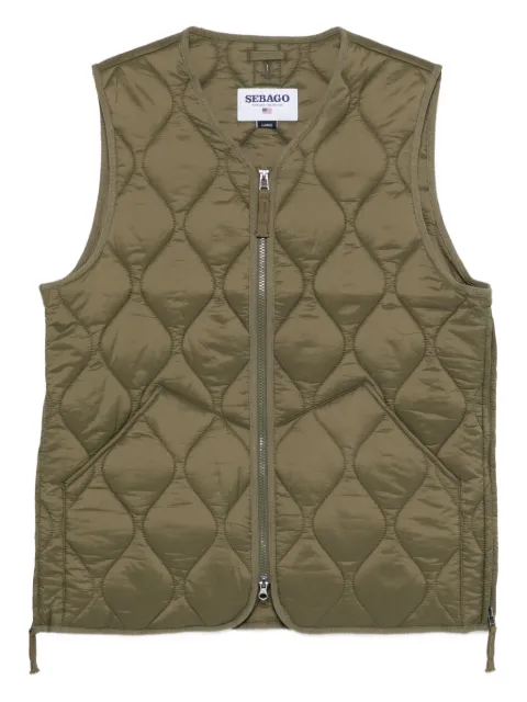 Sebago Plymouth quilted gilet Green 72122GWX7Q