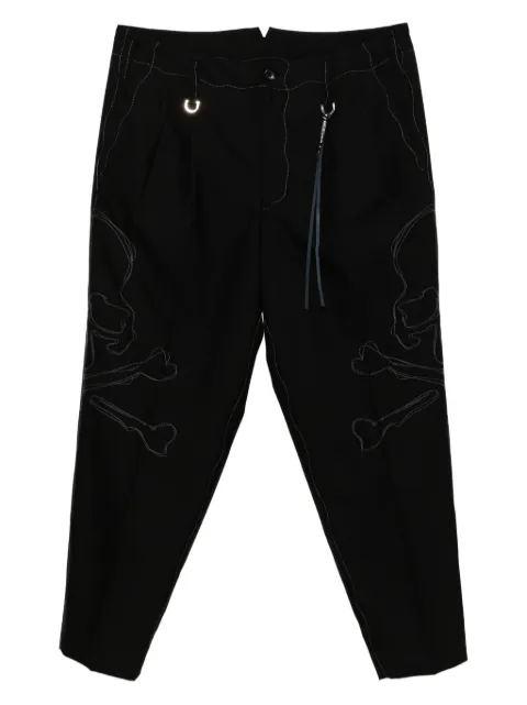 Mastermind Japan logo-embroidered trousers Black MJ25E15PA030106