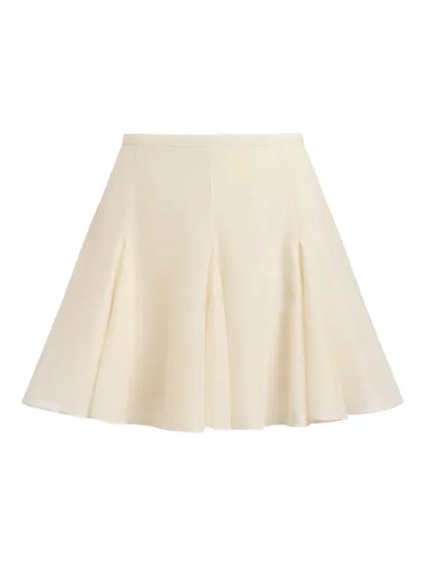 12 STOREEZ pleated mini skirt Neutrals 132039