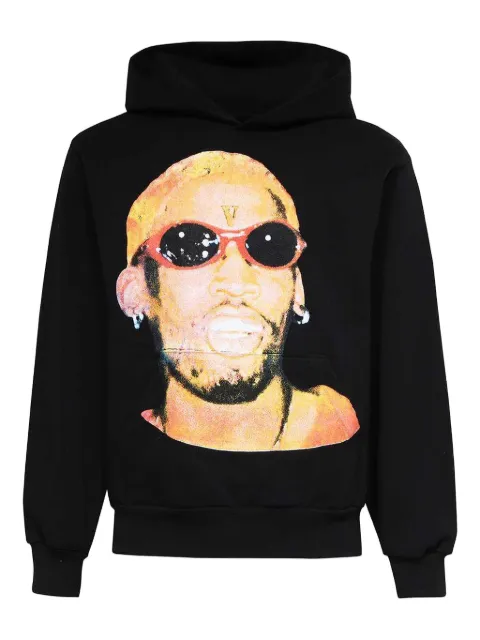 Vlone graphic-print hoodie Black 95VRM1019