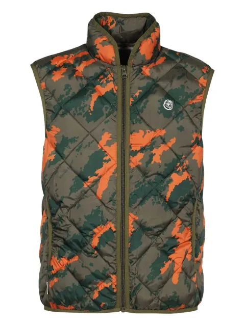 Billionaire Boys Club quilted camouflage vest Green B23120