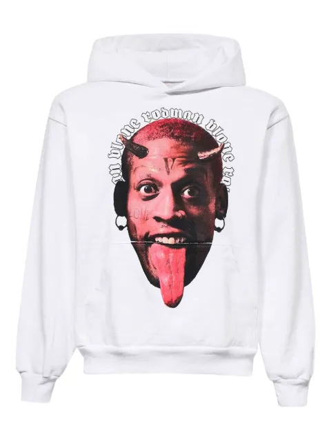 Vlone graphic-print hoodie White 95VRM1004