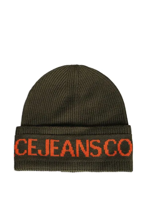 Versace Jeans Couture logo-embroidered beanie Green 75YAZK40ZG020