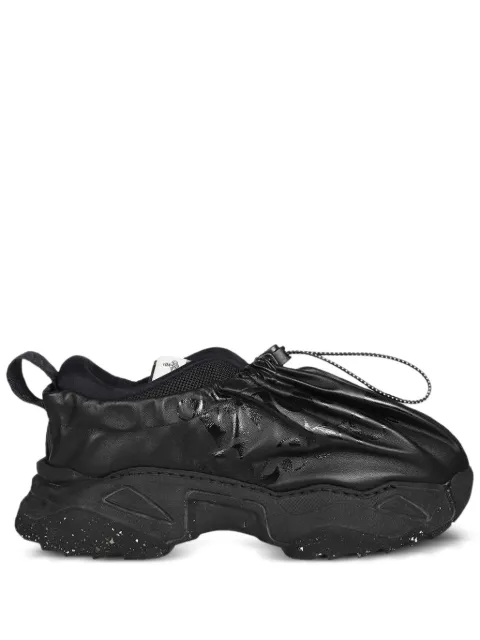 Vivienne Westwood drawstring leather sneakers Black 7502005EML005E