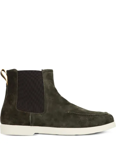 Moorer Cesar suede chelsea boots Green CESARP5