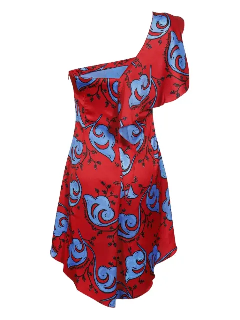 Versace Jeans Couture floral-print mini dress Red 74HAO911NS204