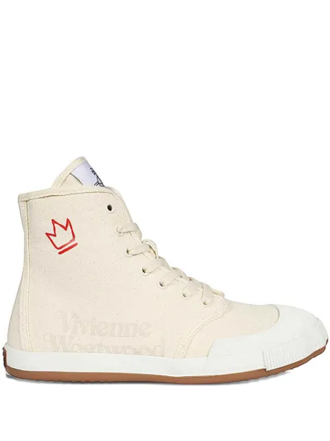 Vivienne Westwood crown-logo high-top trainers White 7502005AMW0005