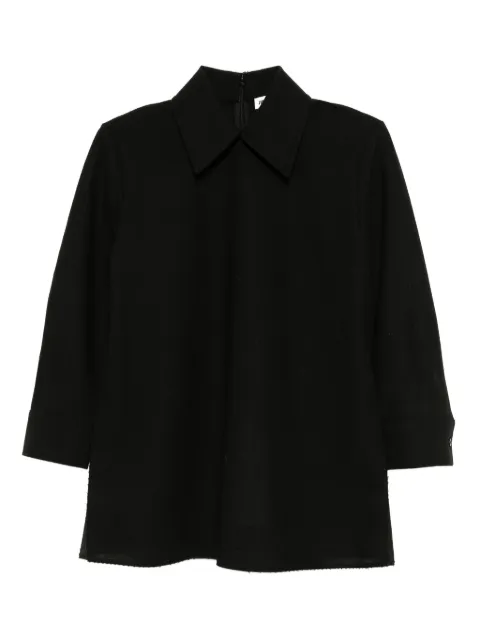 Jil Sander wool collared top Black J01NC0170J41557