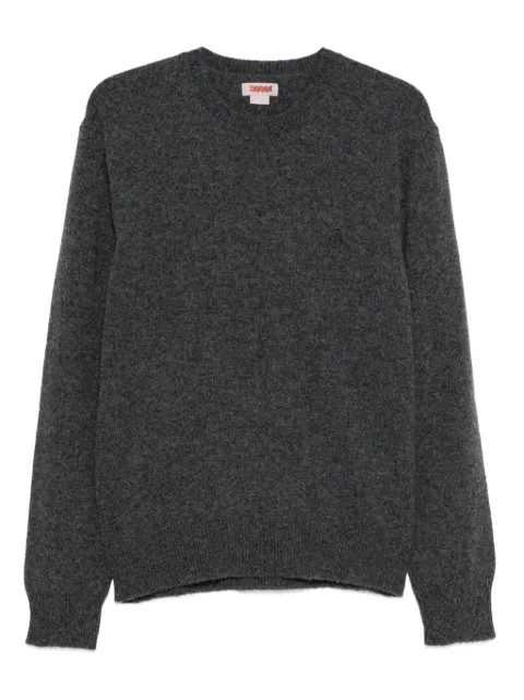 Baracuta embroidered crew-neck sweater Grey BRMAG0200UF0616