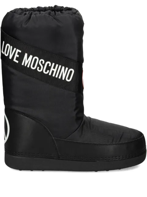 Love Moschino logo heart snow boots Black JA24032G1NISA