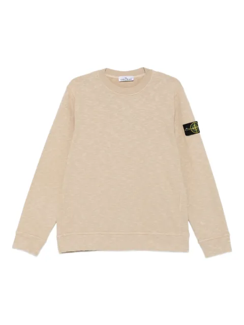 Stone Island logo-patch cotton sweatshirt Neutrals K2S156100053S0238