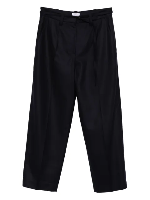 Brunello Cucinelli pleated-wool trousers Blue M038PP9052C331