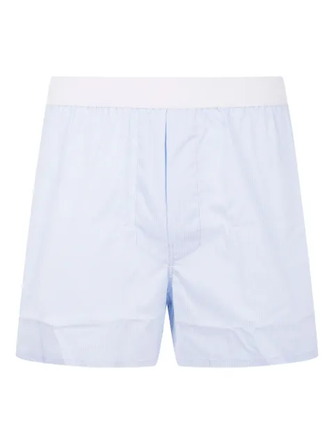 TOM FORD striped-pattern cotton boxer shorts Blue T4LE52100