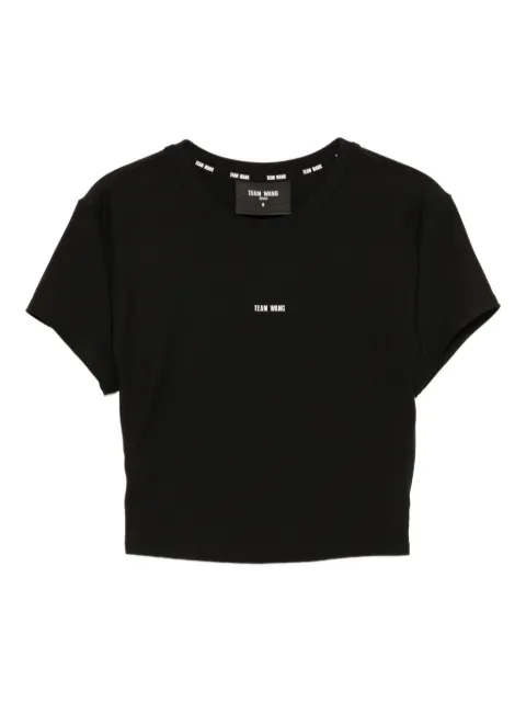 TEAM WANG design logo-printed performance top Black TWOG02A306