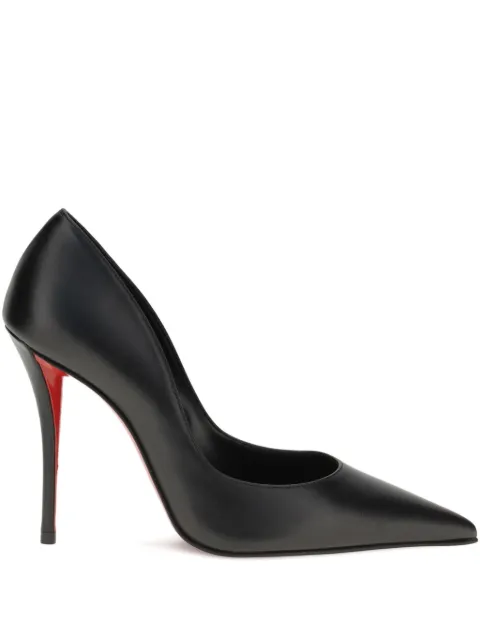 Christian Louboutin 100mm Miss Z pointed-toe leather pumps Black 3250025B439
