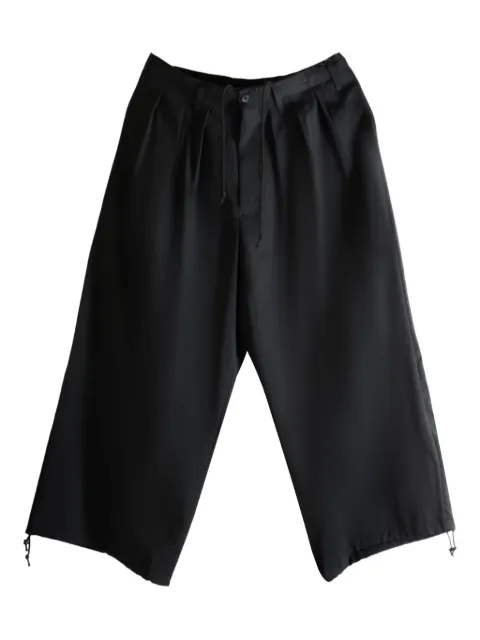Yohji Yamamoto pleated trousers Black HLP06100
