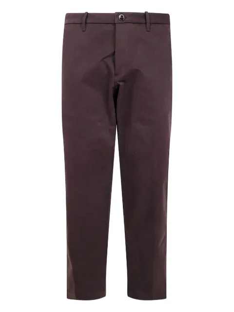 Nine In The Morning button-fastening cotton trousers Brown 9FW25GVE57