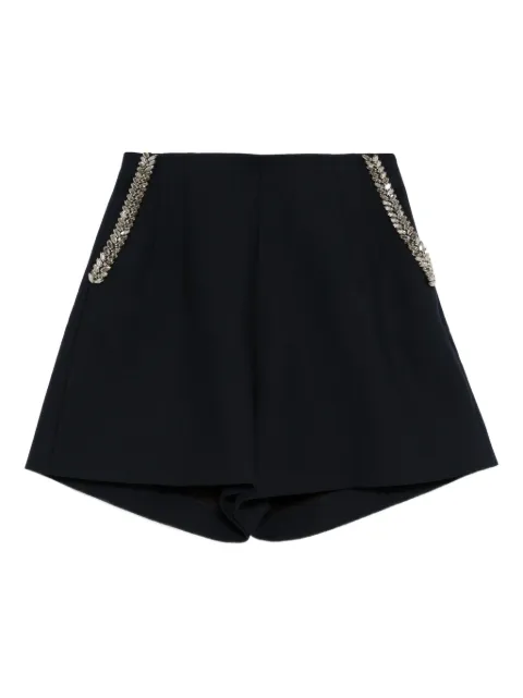 Dice Kayek crystal-embellished shorts Blue PF25P306