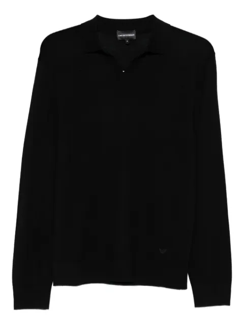 Emporio Armani polo-neck long-sleeve sweater Black EM002479AF19543