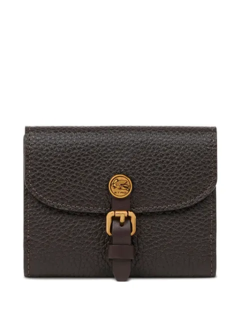 ETRO pegasus-embellished buckle wallet Brown WP2D0021AP386