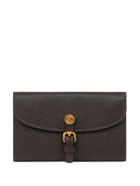 ETRO Pony hammered-leather wallet Brown WP2D0019AP386