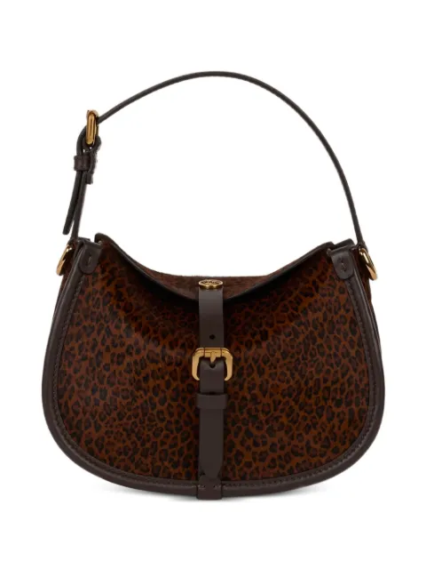 ETRO small leather Pony bag with animal print Brown WP1C0021AP395