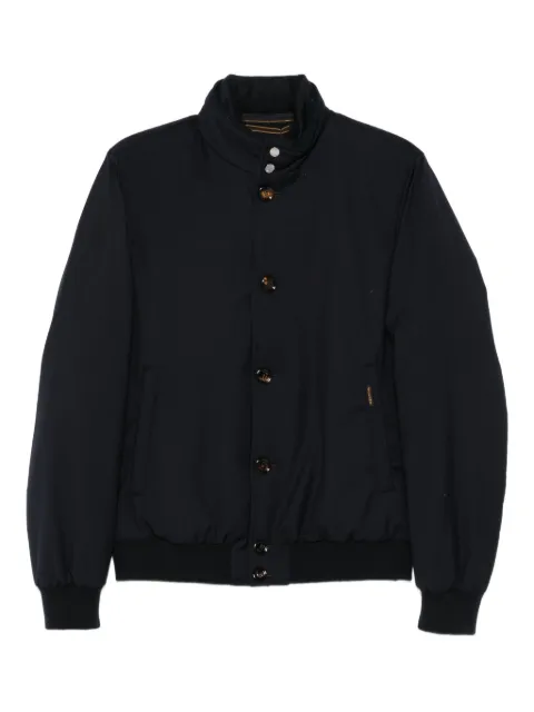 Moorer button-fastening bomber jacket Blue JANOSPUM