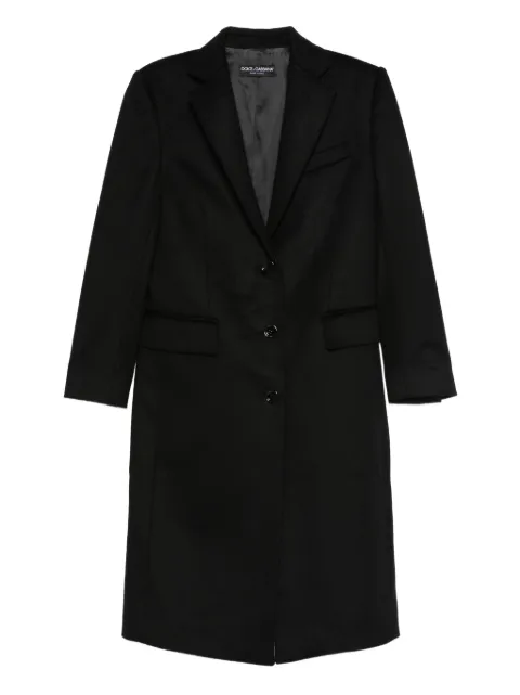 Dolce & Gabbana single-breasted coat Black F0W3ATGDDC1