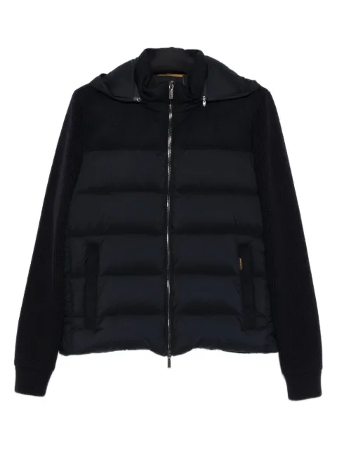 Moorer zipped padded jacket Blue MOUGI101201LSM