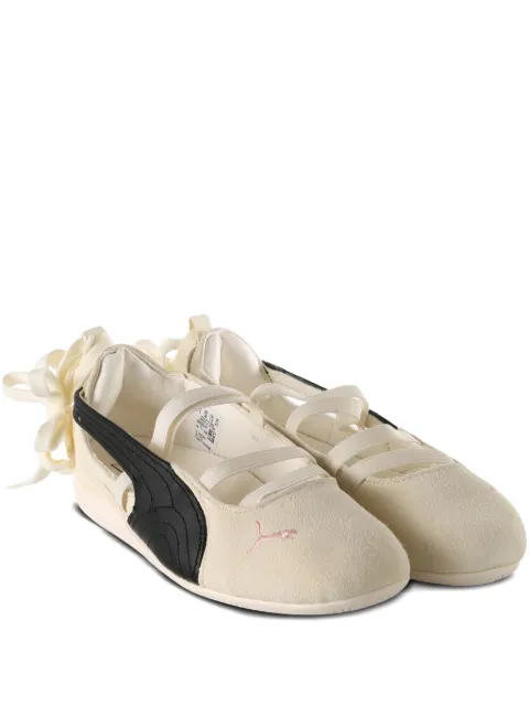 PUMA x Rosé Speedcat bow-detail ballet flats Neutrals 40439501