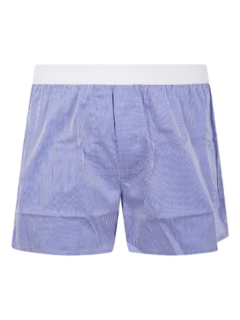 TOM FORD striped-pattern cotton boxer shorts Blue T4LE52110