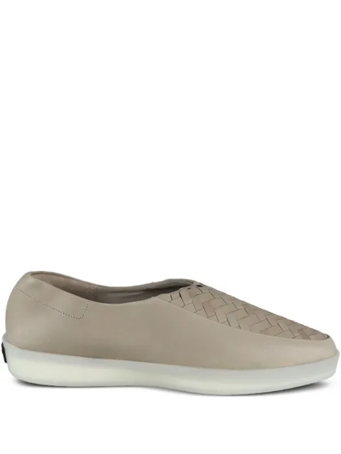 Fear Of God woven-panel leather loafers Brown FGE2808104CAL