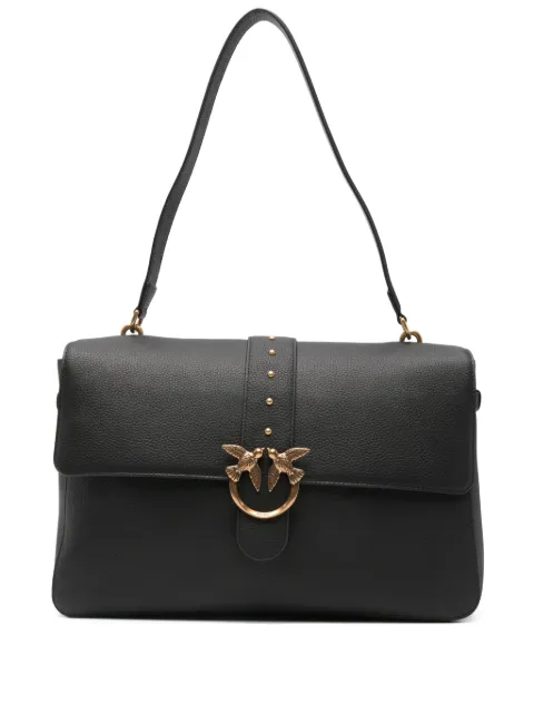 PINKO Love One leather shoulder bag Black 105067A2OX