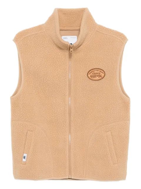 CHOCOOLATE logo-embroidered gilet Neutrals B1XVCW00515XPBGX