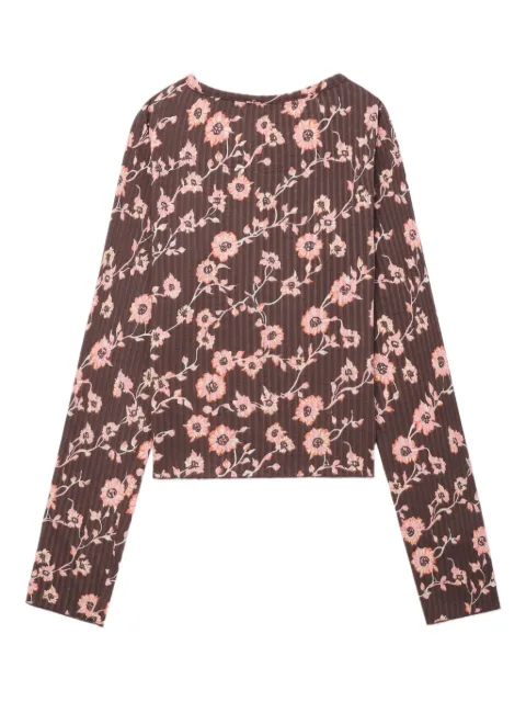 Free People floral-print long sleeves top Red OB2240037