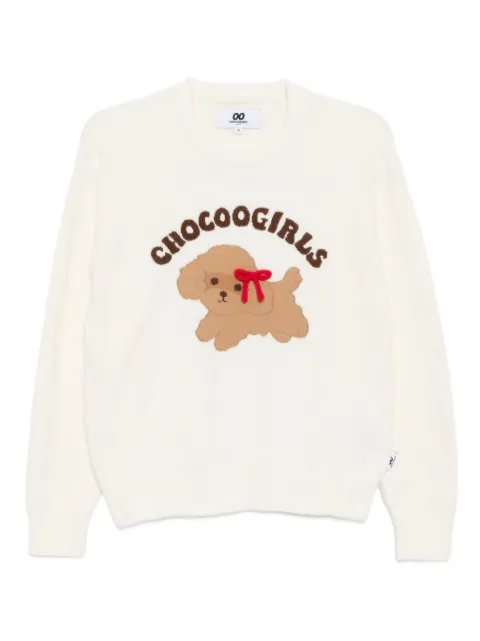 CHOCOOLATE puupy-print jumper Neutrals B1XKNW00577XPIVX
