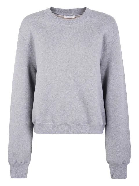 By Malene Birger embroidered-logo crew-neck sweatshirt Grey 102363
