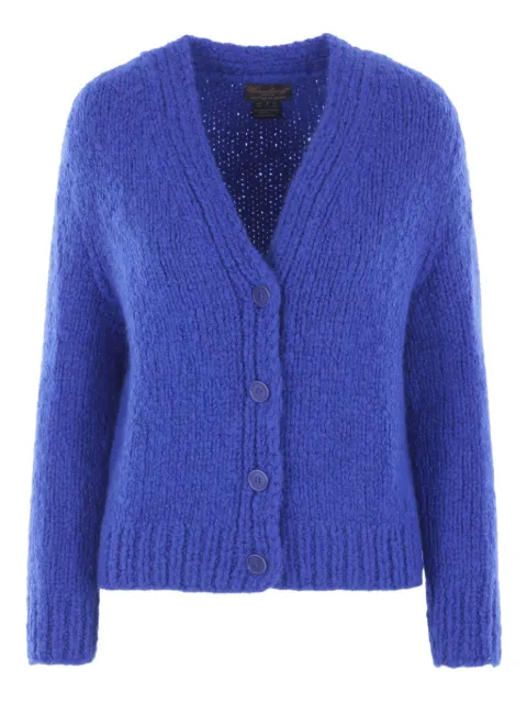 WOMMELSDORFF BERLIN v-neck cardigan Blue NOVABLUEVELVETBLAUMANN