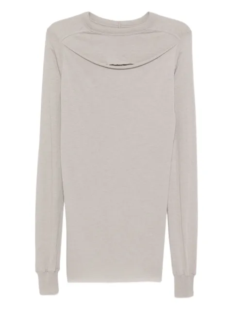 Rick Owens Slashed Levels long-sleeve T-shirt Grey RP02E4262JR