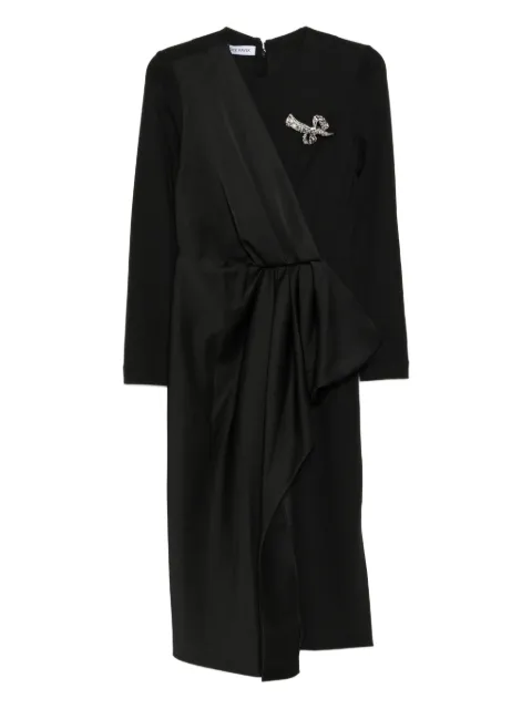Dice Kayek crystal-embellished dress Black PF25R214