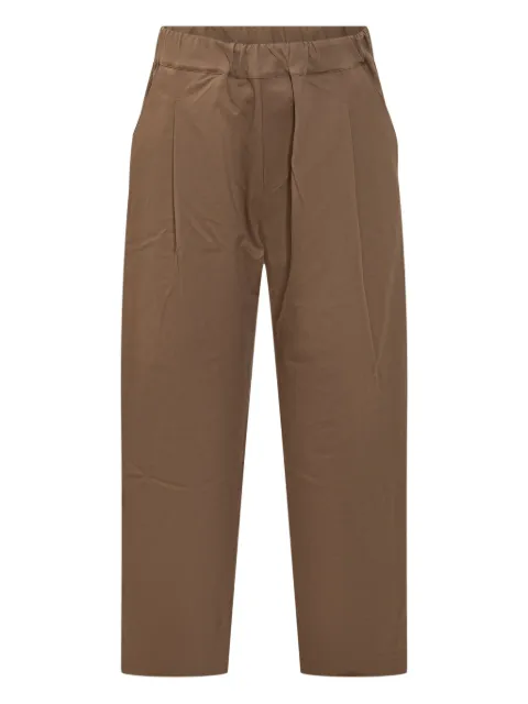 A Paper Kid pleated elasticated-waist trousers Brown F5PKMAPA154