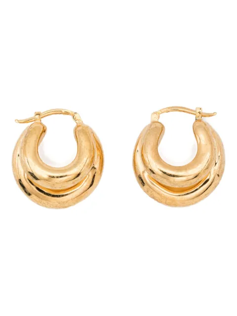 Panconesi chunky hoop earrings Gold F25EA003PGOLD