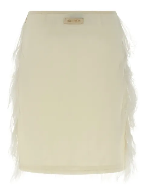 The Attico side zip-fastening mini skirt Neutrals 251WCS00282PLL010RA