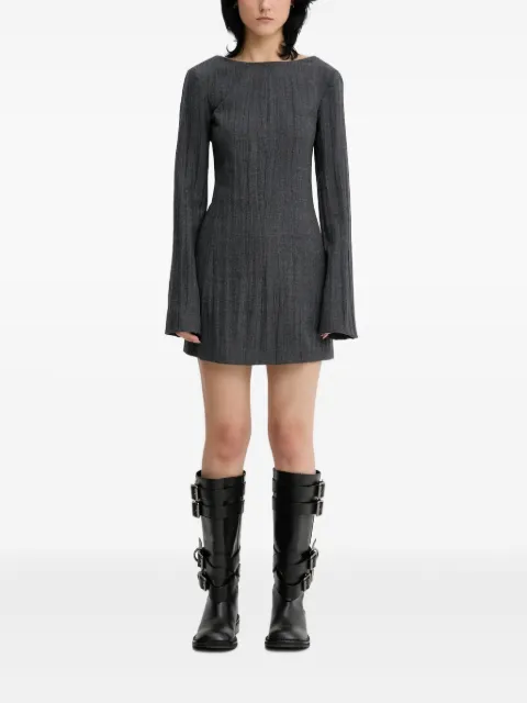 OUR LEGACY long-sleeve mini dress Grey W4257PSSOLAROSAGE