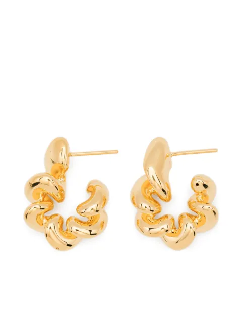 Maria Black medium Coil hoop earrings Gold 101113YGMPAIR