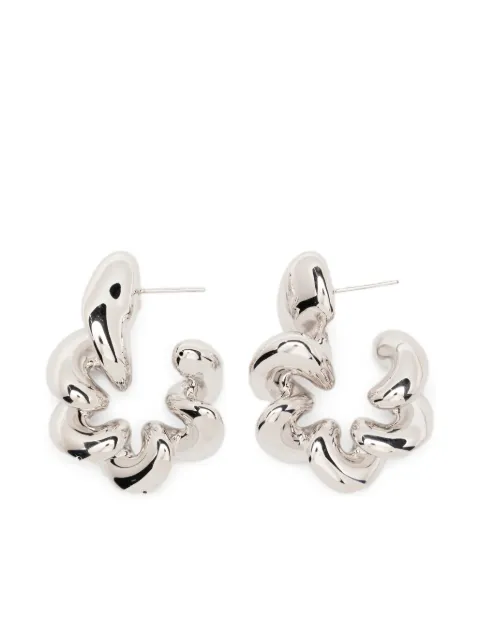 Maria Black large Coil hoop earrings Silver 101113AGLPAIR