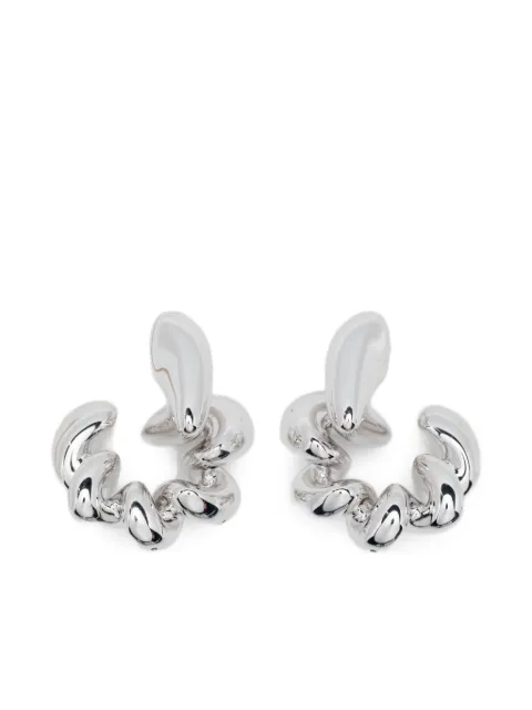 Maria Black Coil Inverted earrings Silver 101114AGPAIR