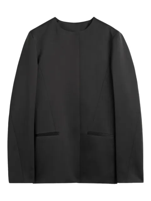 TOTEME round-neck jacket Black 254WRO0239FB0473001