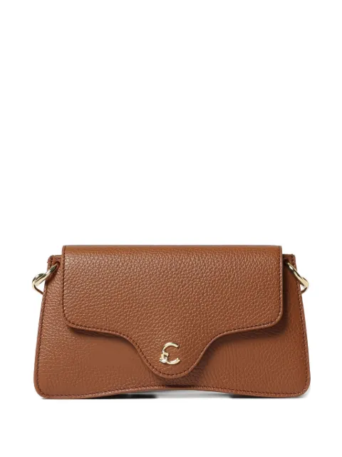 Coccinelle mini C-Me logo-plaque shoulder bag Brown E5SSK270101W11